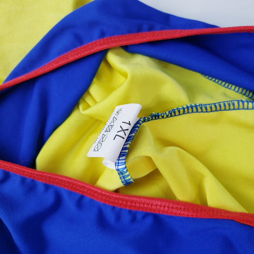 Snow White 2pc Lingerie Set Top & Skirt Blue Yellow Size 1XL - Picture 3 of 3